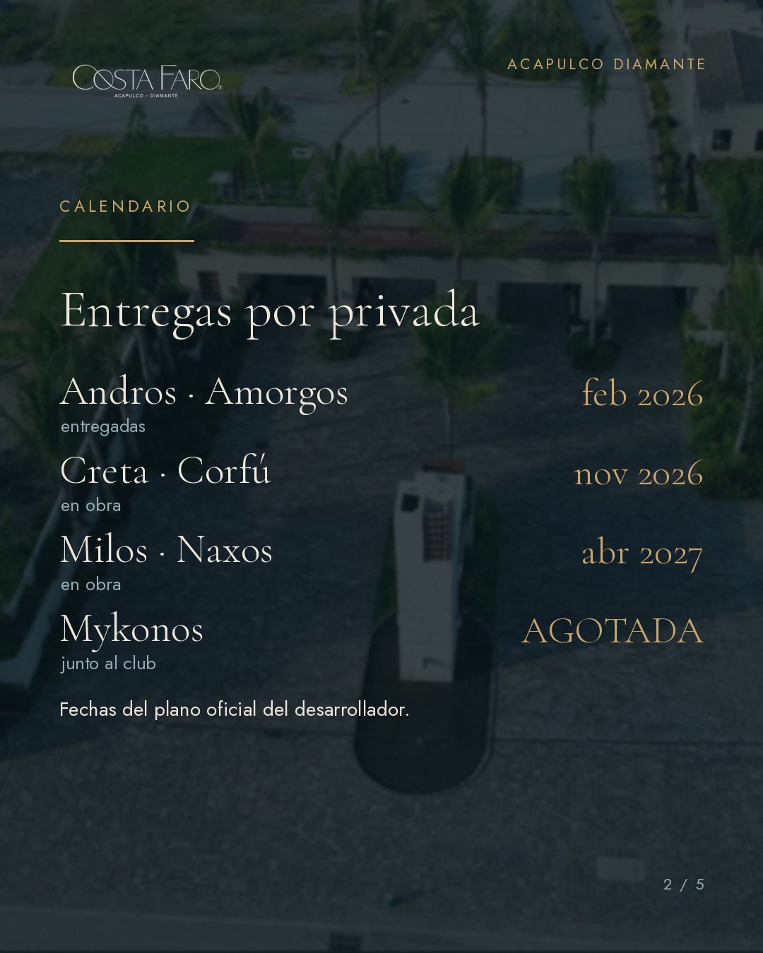Entregas por privada